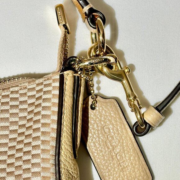 COACH Legacy Jacquard Chelsea Convertible Crossbody Shoulder Bag Beechwood 28892 - Picture 9 of 16